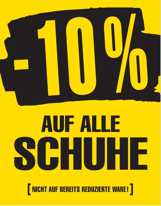 10% auf die aktuelle Schuhkollektion