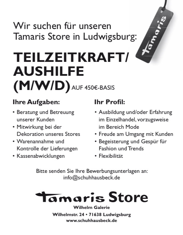 Mitarbeiter*in gesucht