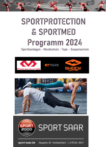 Sportprotectoren & Sportmed Programm 2024 : Sportbandagen-Mundschutz-Tape-Suspensorium