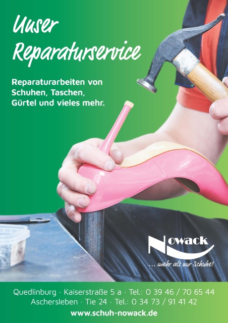 Reparaturservice vielerlei Art in den Orthopädie-Schuhtechniken Quedlinburg & Aschersleben
