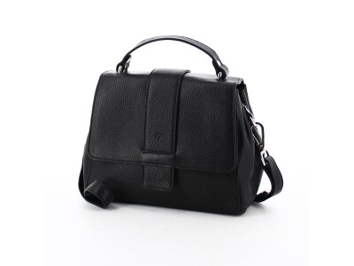 Handtasche H01 aus Leder black