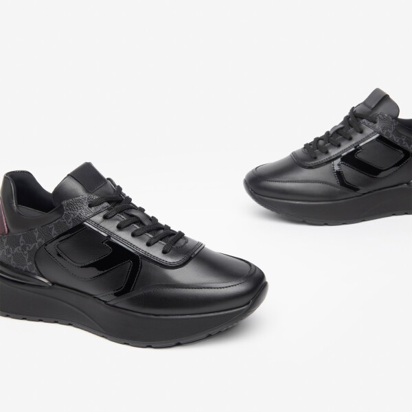 Nero Giardini Sneaker, schwarz kombi LEDER